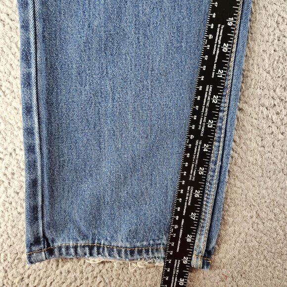 Levis Jeans Mens 36x30 Blue 505 Straight Leg Denim Work Pants - Picture 11 of 16
